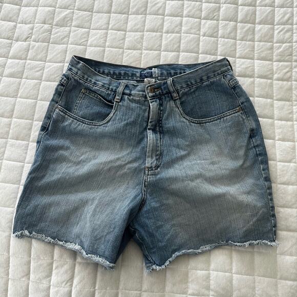Venezia Pants - Vintage Y2K VENEZIA JEANS Womens Shorts Cut Off Denim Raw Hem 100% Cotton 14
